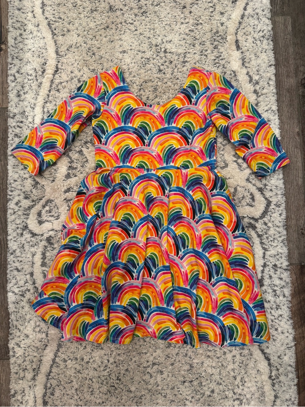Handmade Little Nugget Knits Twirl Dress Short sleeve